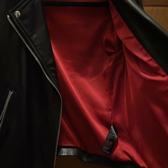 Topshop leather Moto jacket - Picture 4 of 7